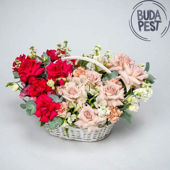 Stormy love - flower basket - only to Budapest