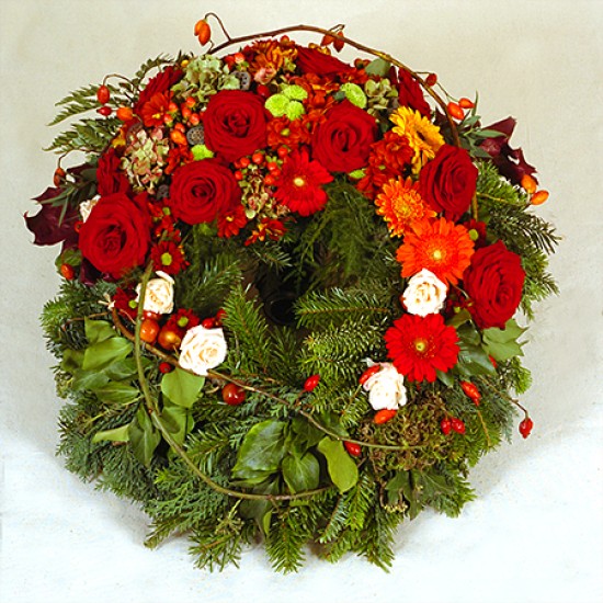 Preserve memory - open wreath