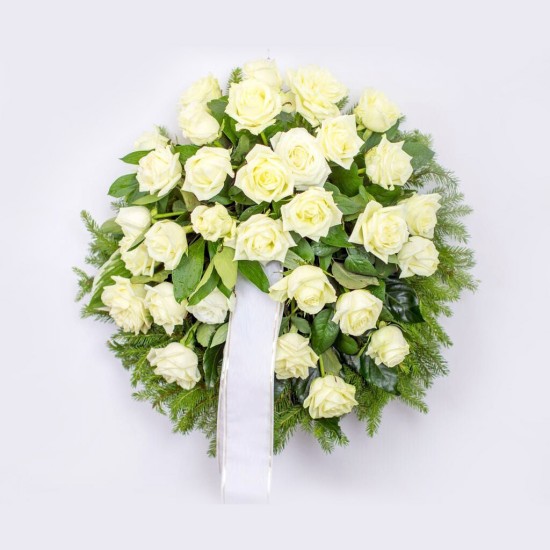 We will  accompany you along the way - wreath