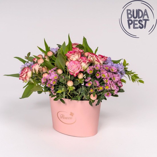 Pink boat- flower box - only to Budapest