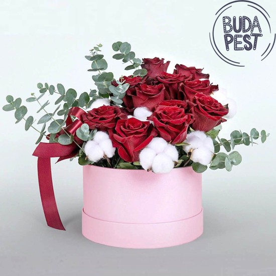 Love pillow - flower box - only to Budapest